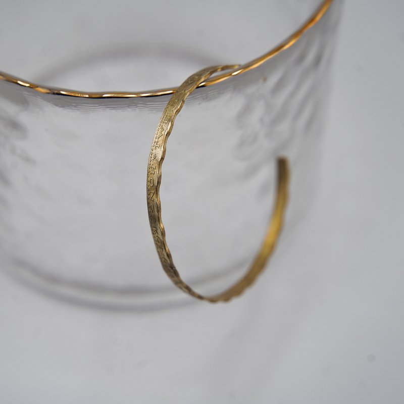 香港两毫硬币手镯 - 手链/手环 - 铜/黄铜 金色