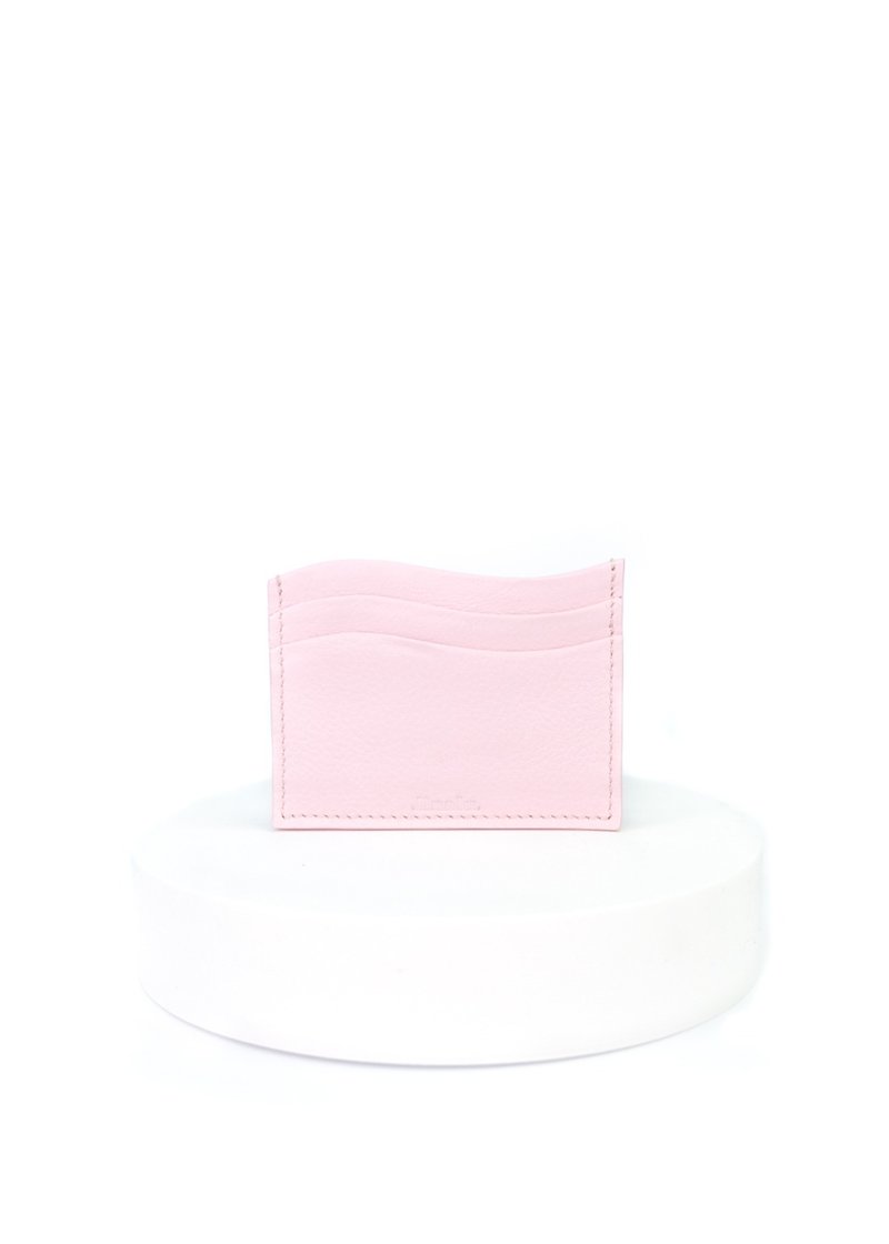 卡夹 (浅粉红) - 名片夹/名片盒 - 真皮 粉红色
