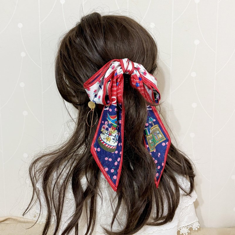 原创设计丝巾式香蕉夹 鲨鱼夹 猫咪插画 马尾夹 发夹 相交夹 边夹 - 发饰 - 其他材质 多色