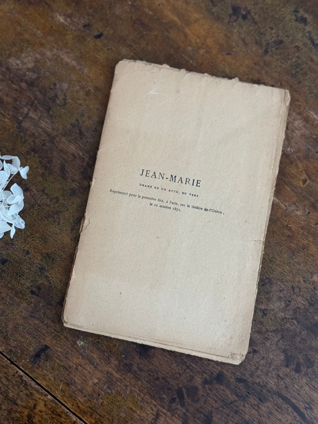 50144-珍稀1871年法国戏剧书籍Jean-Marie—André Theuriet - 刊物/书籍 - 纸 