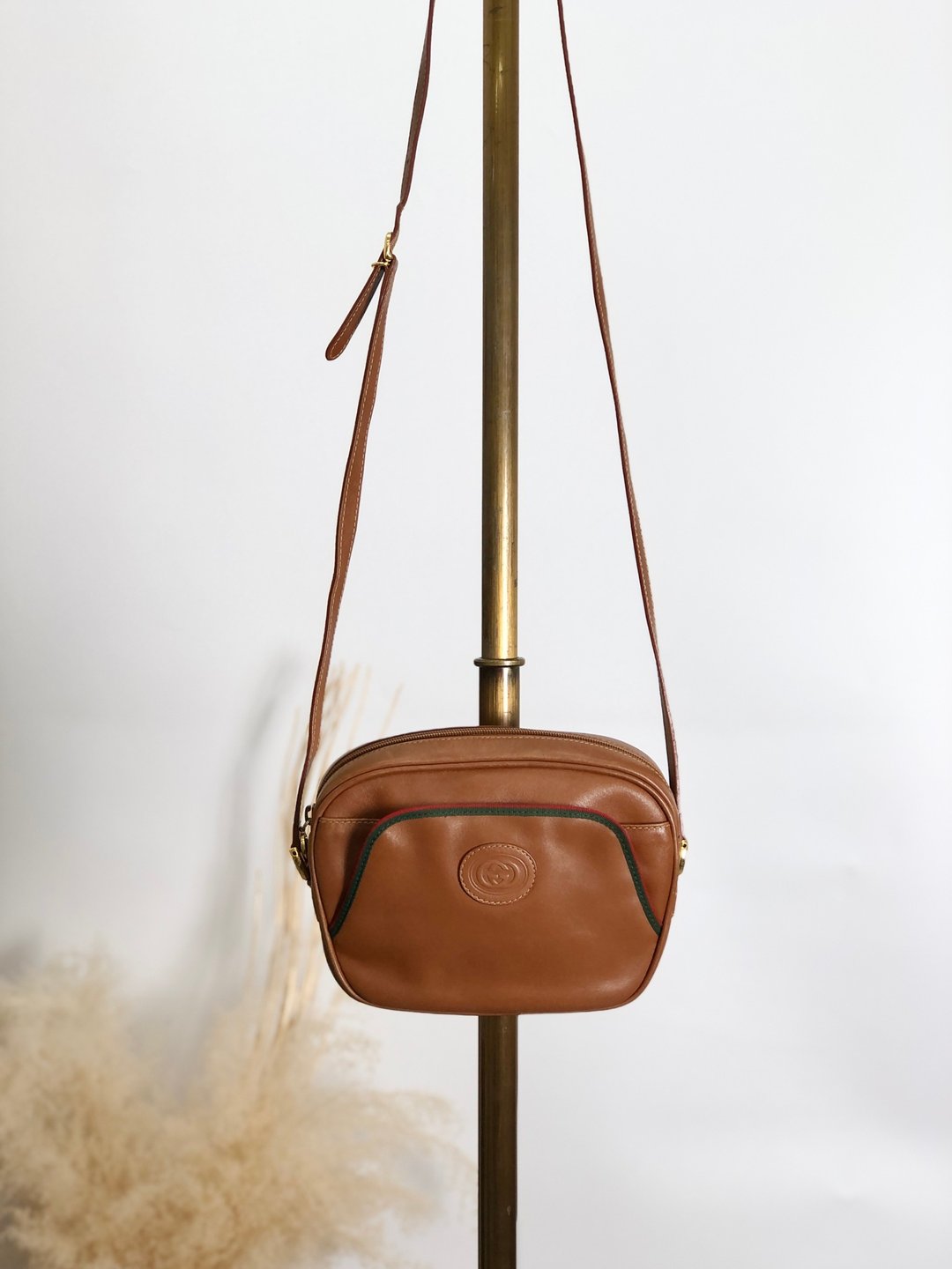 【日本直送 品牌二手包】GUCCI 古驰 Sherry Line 单肩包棕GG 标志 皮革 复古 e8xuny - 侧背包/斜挎包 - 真皮 咖啡色