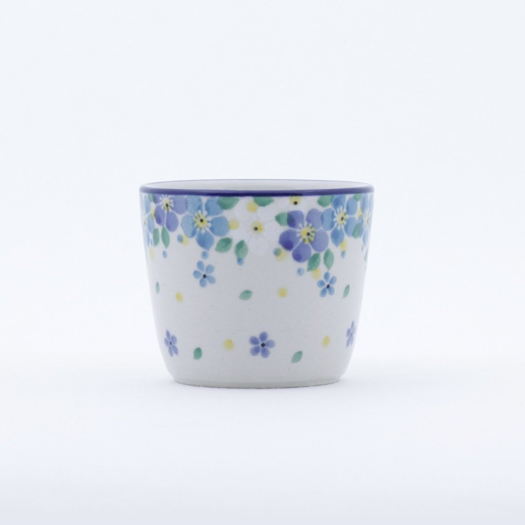 波兰陶 礼盒  马克杯 猪口杯-150ml-高6.5cm-日晴 - 咖啡杯/马克杯 - 陶 蓝色