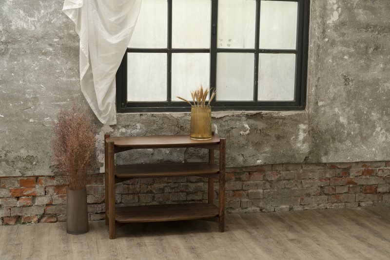 圆角书架 Round Corner Shelf - 书架/书挡 - 木头 咖啡色
