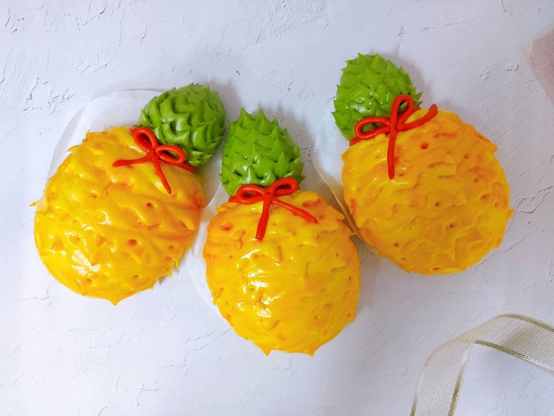 Cheerful 幸福手创 好运旺旺来 凤梨造型馒头 收涎馒头 1入 - 面包/吐司 - 新鲜食材 