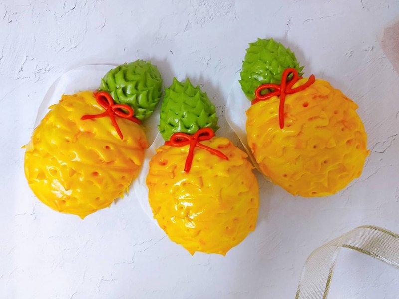 Cheerful 幸福手创 好运旺旺来 凤梨造型馒头 收涎馒头 1入 - 面包/吐司 - 新鲜食材 