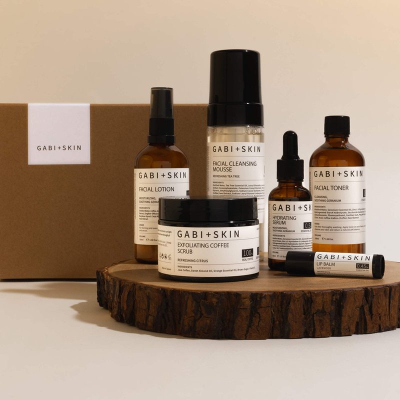 经典系列礼盒6件组 咖啡萃取/延缓肌肤老化/保湿活化肌肤/纯素 - 旅行套装 - 其他材质 卡其色