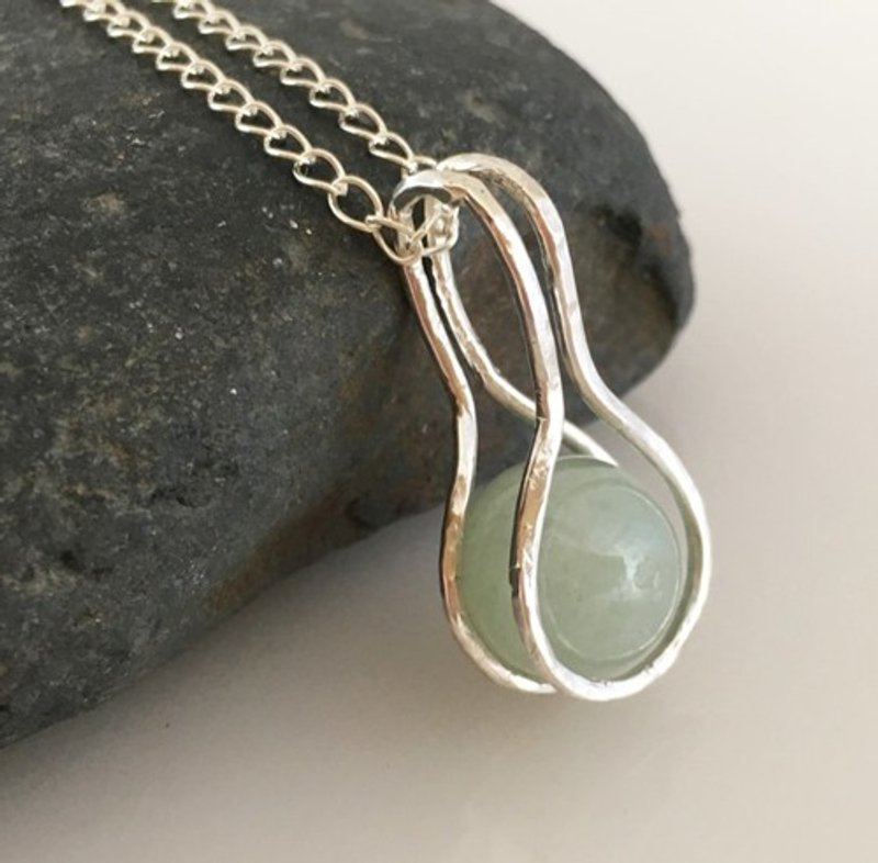 Natural jade from Myanmar ◇ Marutama ◇ SV Pendant - 项链 - 宝石 