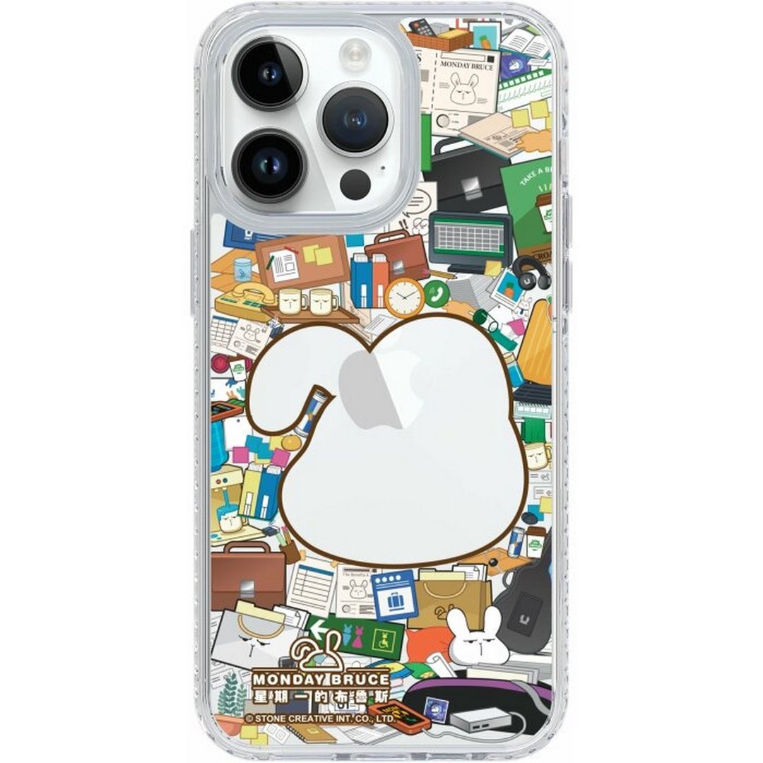 布鲁斯 做不完的工作 iPhone16SamsungS25气垫标准防摔镜面手机壳 - 手机壳/手机套 - 塑料 多色