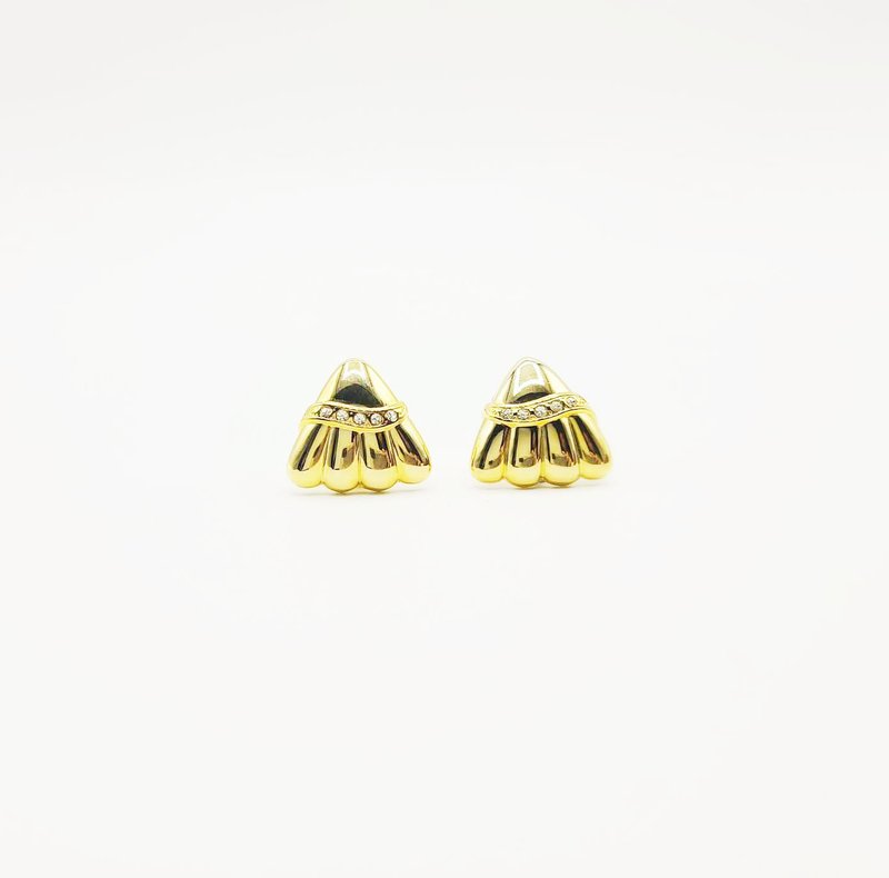Armour Gold-Plated Earrings - 耳环/耳夹 - 贵金属 金色