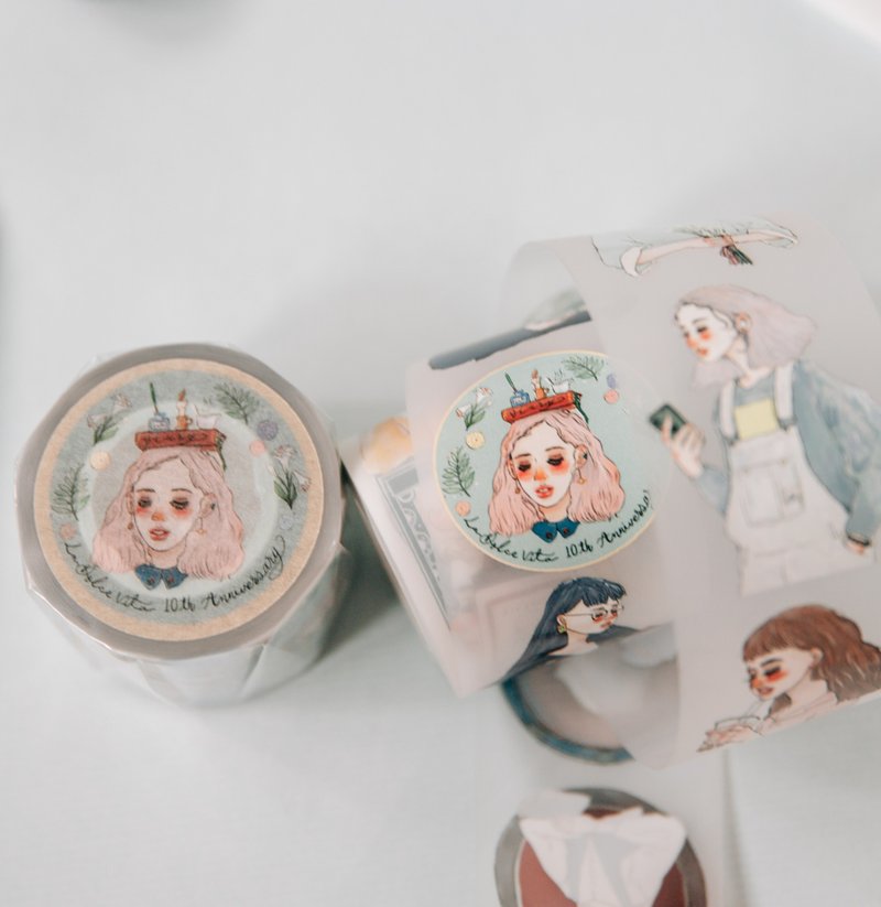 甜蜜生活十周年纪念雾面PET胶带 - 纸胶带 - 塑料 多色