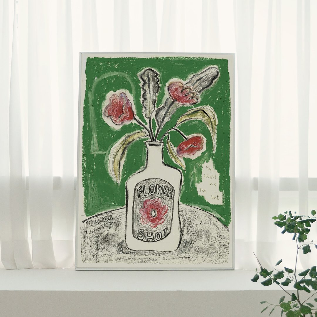 花卉拍摄（海报&卡片） - 海报/装饰画/版画 - 纸 绿色