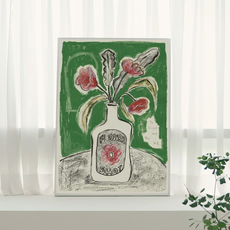 花卉拍摄（海报&卡片） - 海报/装饰画/版画 - 纸 绿色