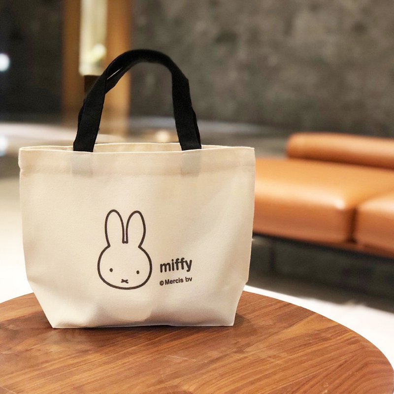 【MIFFY】米飞大头手提帆布包 - 手提包/手提袋 - 棉．麻 