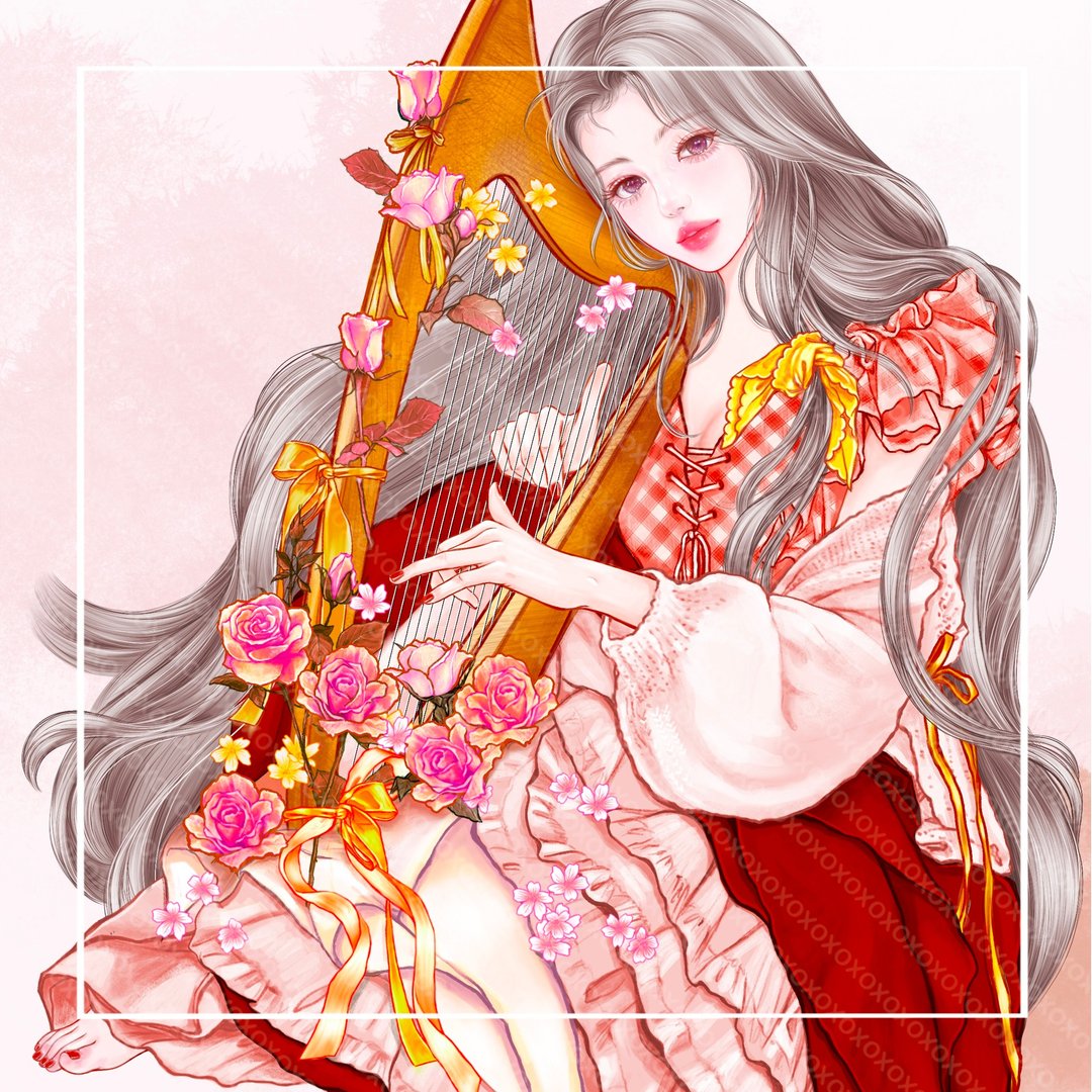 阿黛尔（4色） - 贴纸 - 纸 