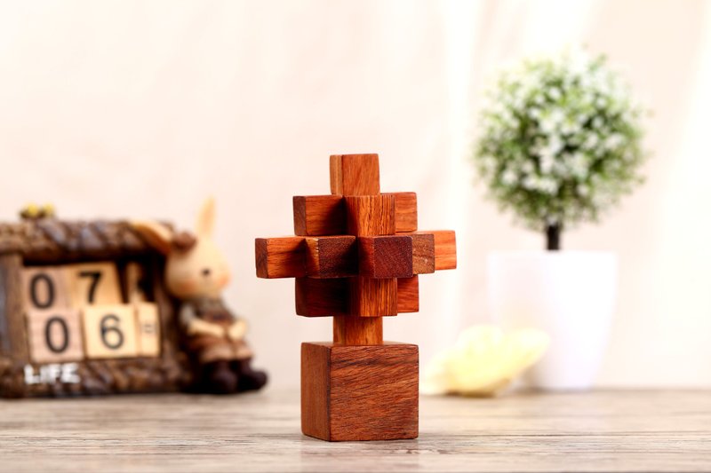 菠萝鲁班锁 益智玩具 可定制刻字 - 玩具/玩偶 - 木头 