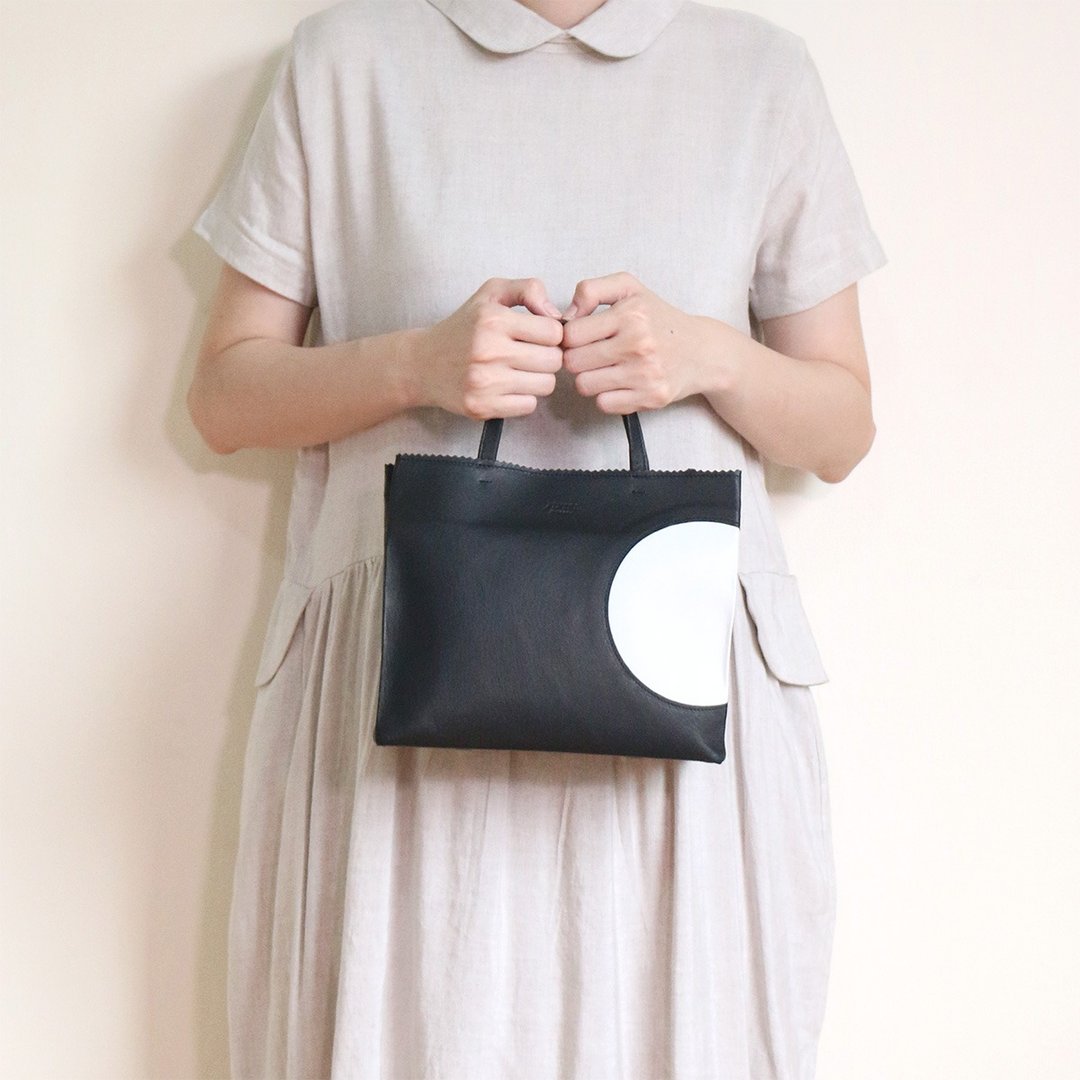 pathfinder tote (square) : 黑色 - 手提包/手提袋 - 真皮 黑色