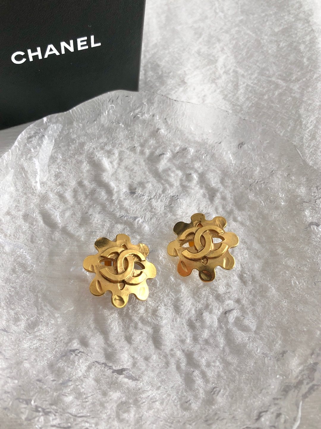 【日本直邮 - 二手奢侈品】香奈儿耳夹，金 Coco Mark 花朵，复古款，旧款 a6pmtj - 耳环/耳夹 - 其他材质 金色