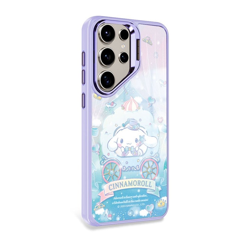 三丽鸥S25/S24/S23军规防摔合金框隐形立架镜面磁吸壳-马车大耳狗 - 手机壳/手机套 - 其他材质 多色