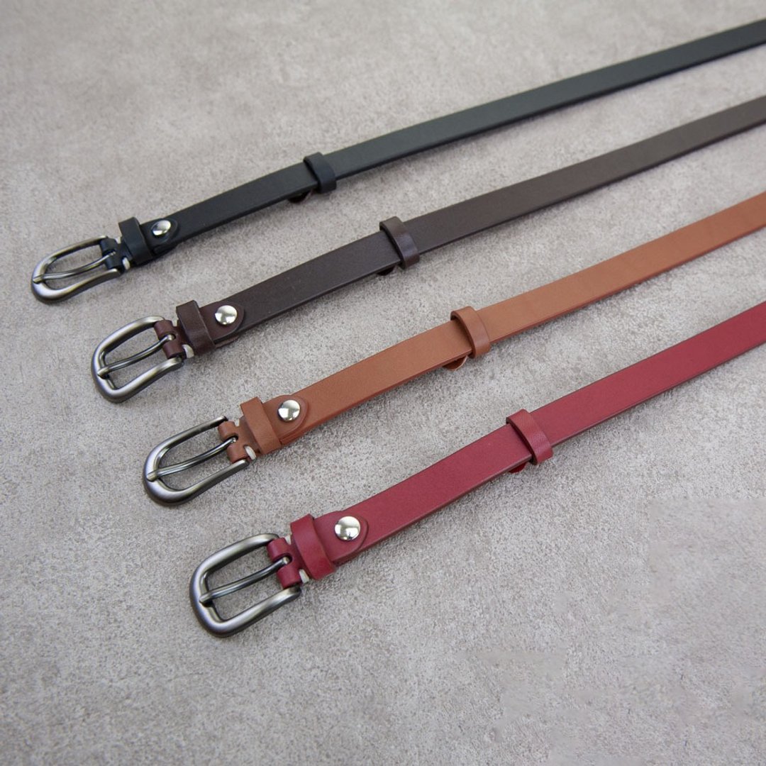 女用皮带 腰带 belt 18mm 真皮 定制 烫金 礼物 - 皮带/腰带 - 真皮 多色