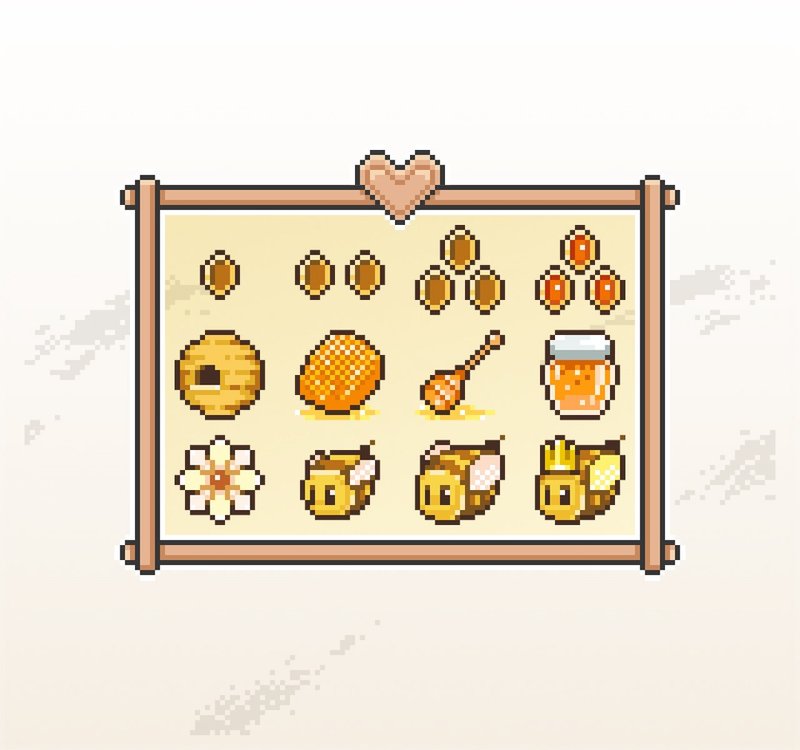 Twitch小奇点及订阅者徽章/忠诚徽章套图/像素风/小蜜蜂 - Logo 设计/图案设计 - 其他材质 