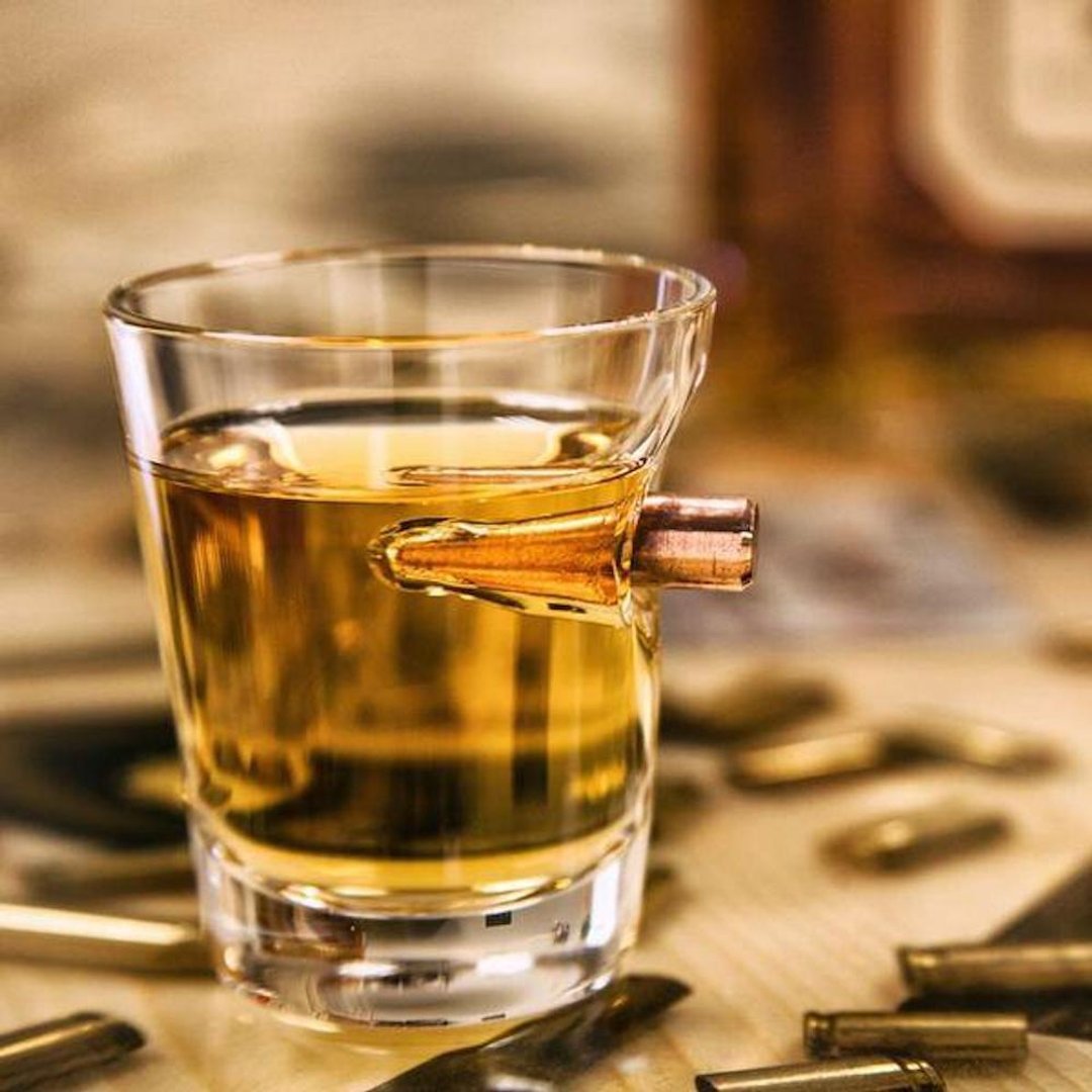 【品味时尚】LUCKY SHOT 308 子弹手工玻璃 shot 杯 - 酒杯/酒器 - 玻璃 