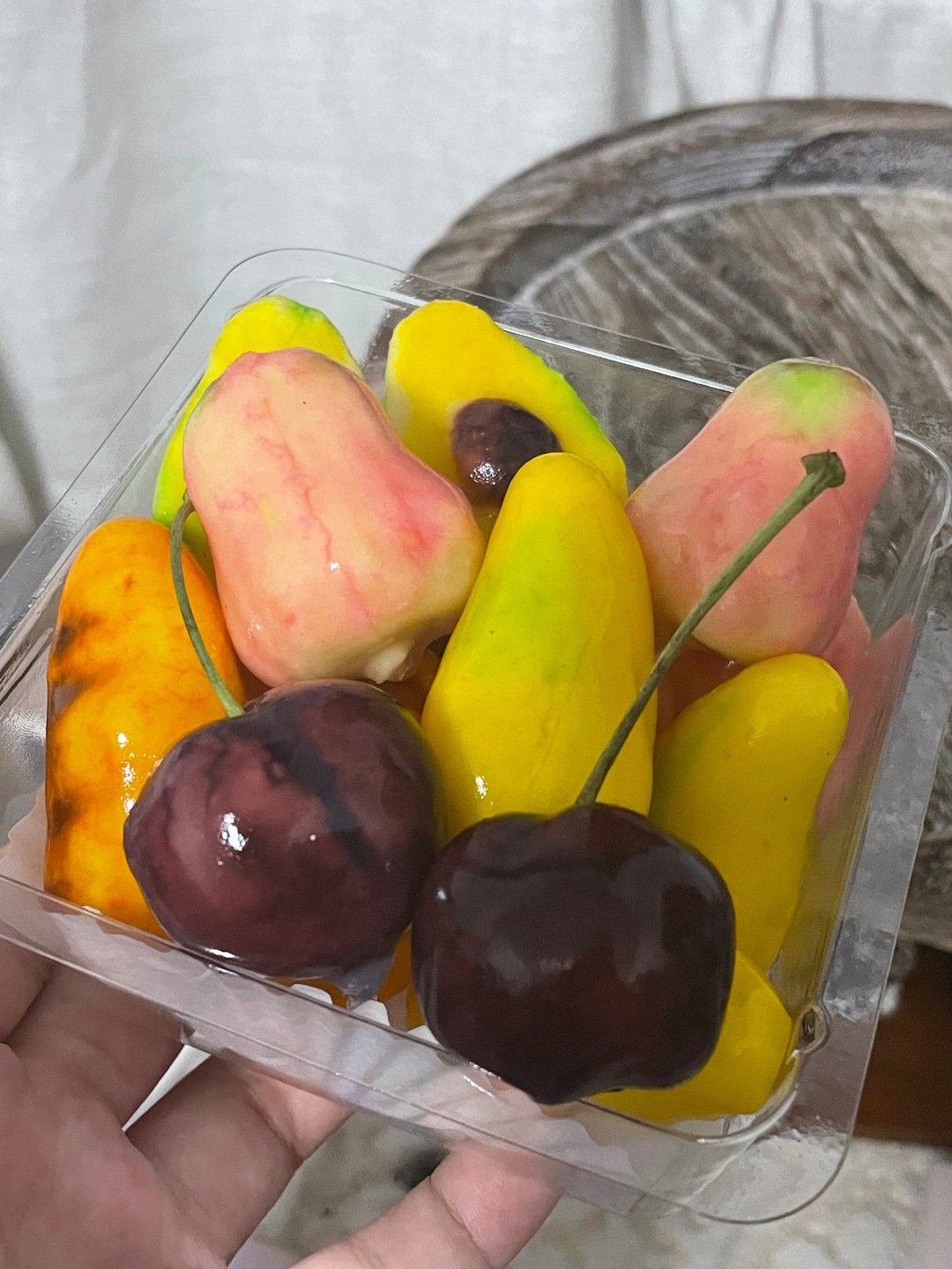 泰国露楚ลูกชุบ 迷你蔬果颜色鲜艳的绿豆沙 - 蛋糕/甜点 - 新鲜食材 紫色