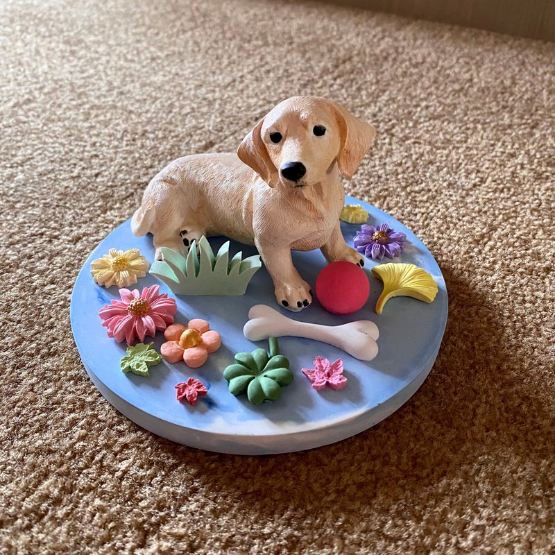 【礼物定制】短毛腊肠扩香石摆饰 I音乐盒 I长毛腊肠新上市 - 香薰/精油/线香 - 其他材质 多色