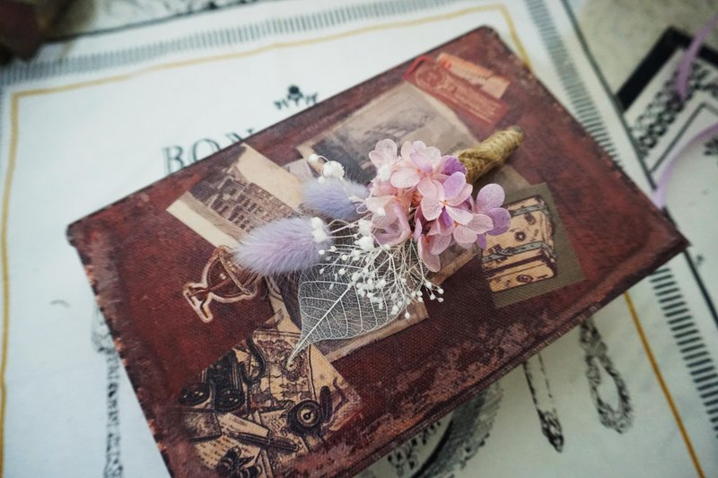 不凋花永生花干燥花。新郎/伴郎伴娘/主婚人胸花 幸福婚礼毕业 - 植栽/盆栽 - 植物．花 紫色