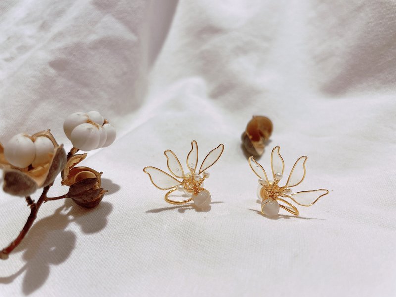 透明小精灵贴耳款 - 耳环/耳夹 - 其他材质 透明