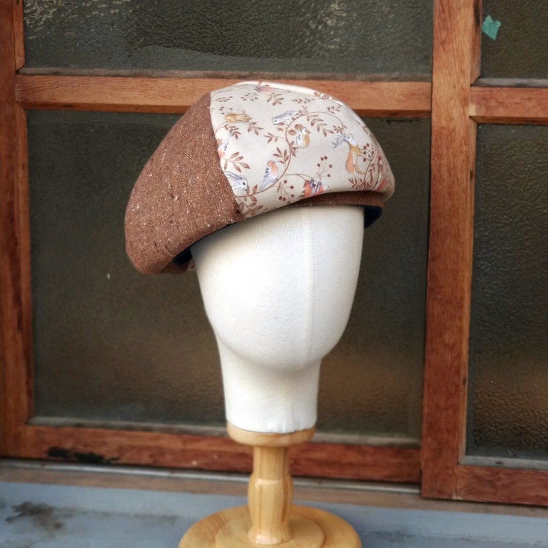 小牛村 手工贝雷帽 画家帽 狐狸 兔子 鹿【动物森林】 - 帽子 - 棉 卡其色
