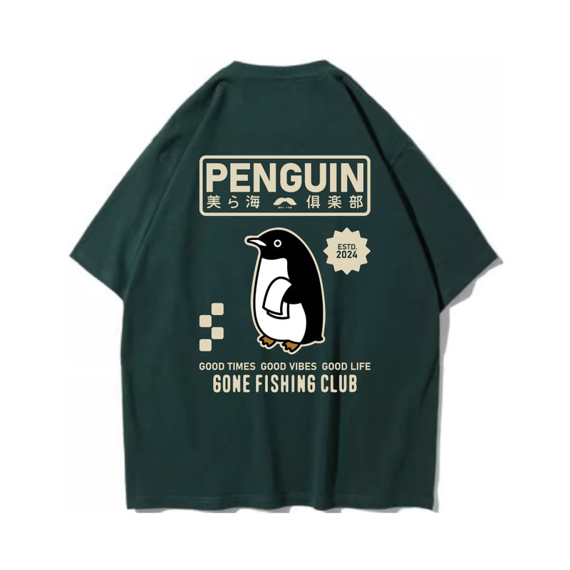 PENGUIN SALON 企鹅 中性短袖T恤 8色男女同款 - 男装上衣/T 恤 - 棉．麻 白色