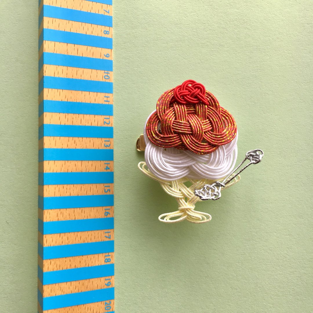 "Strawberry"Shaved Ice Brooch/Hair accessory - 发饰 - 纸 红色