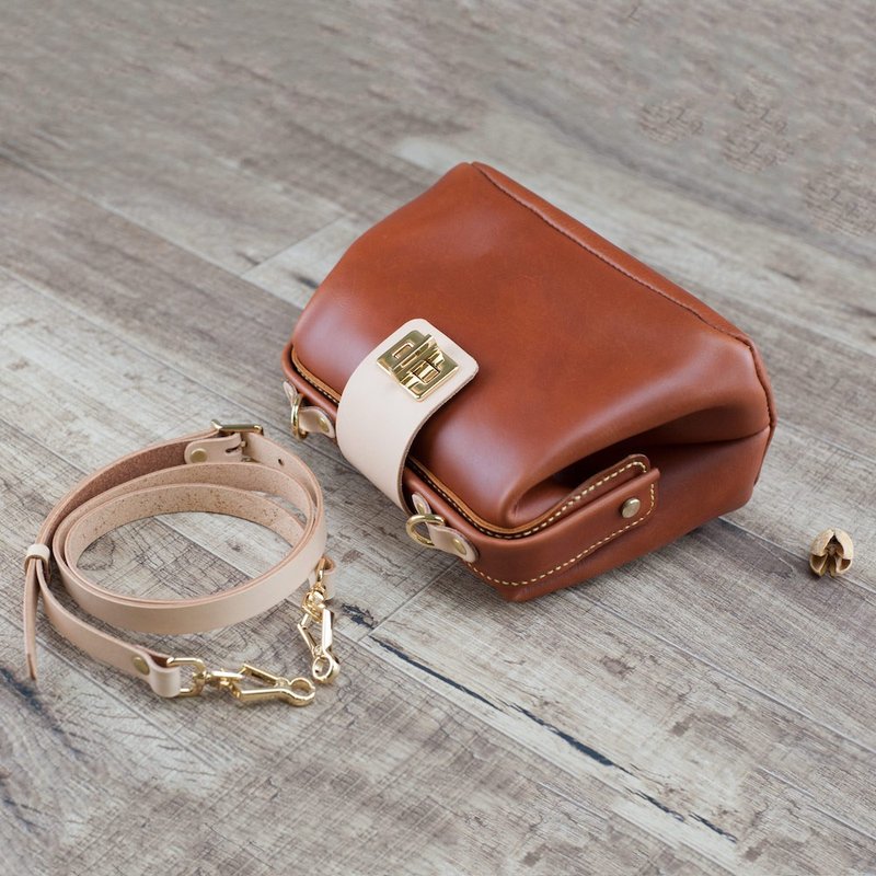 医生包 侧背 口金包 体验手作课程 台中审计店 真皮 初学者可 - 皮件 - 真皮 