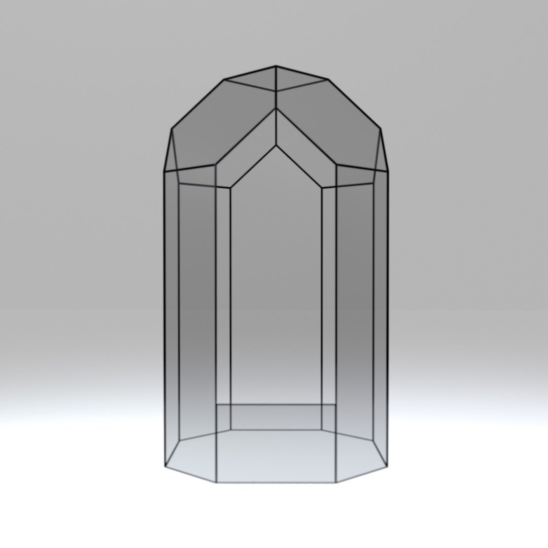 Digital drawing for printing 041. Stained glass large hexagonal terrarium. DIY - 图文模板设计 - 其他材质 