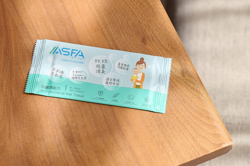 【流感对策】ASFA 除菌湿纸巾 (1片装) x 100片 - 其他 - 其他材质 白色