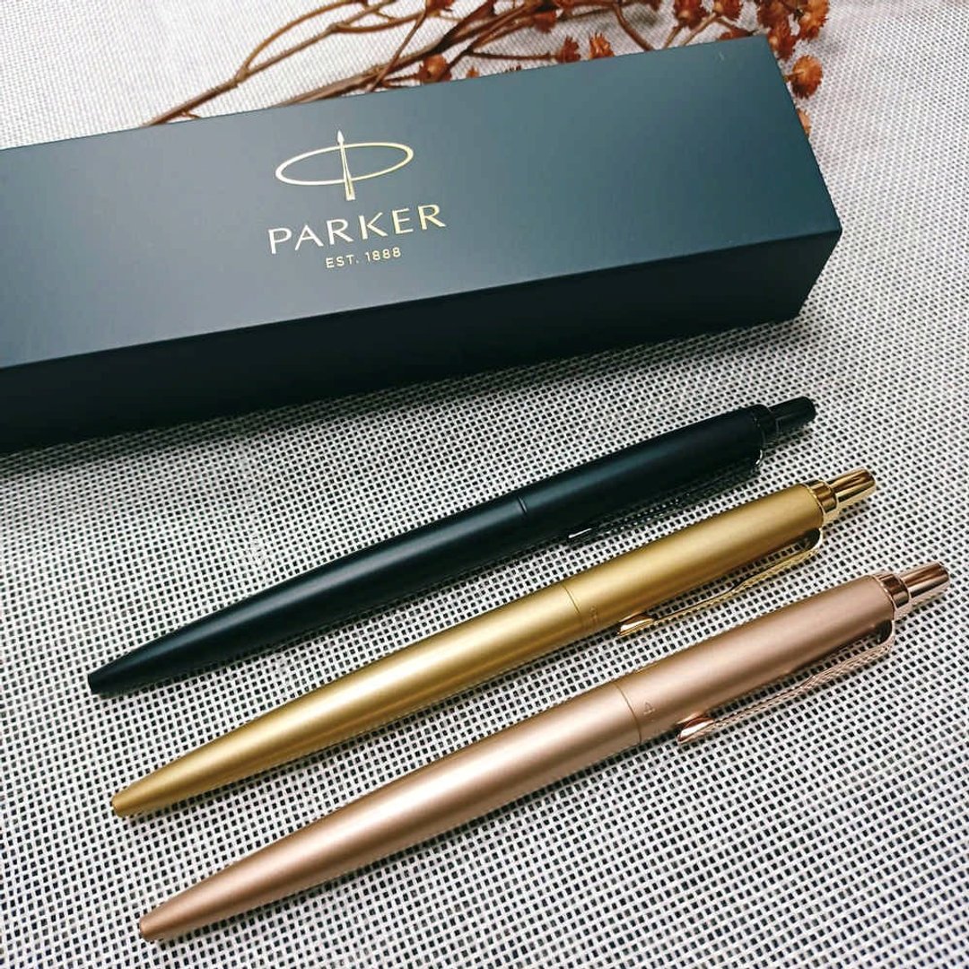 PARKER 派克 乔特XL 原子笔 黑杆黑夹/金色/玫瑰金 - 圆珠笔/中性笔 - 其他材质 多色