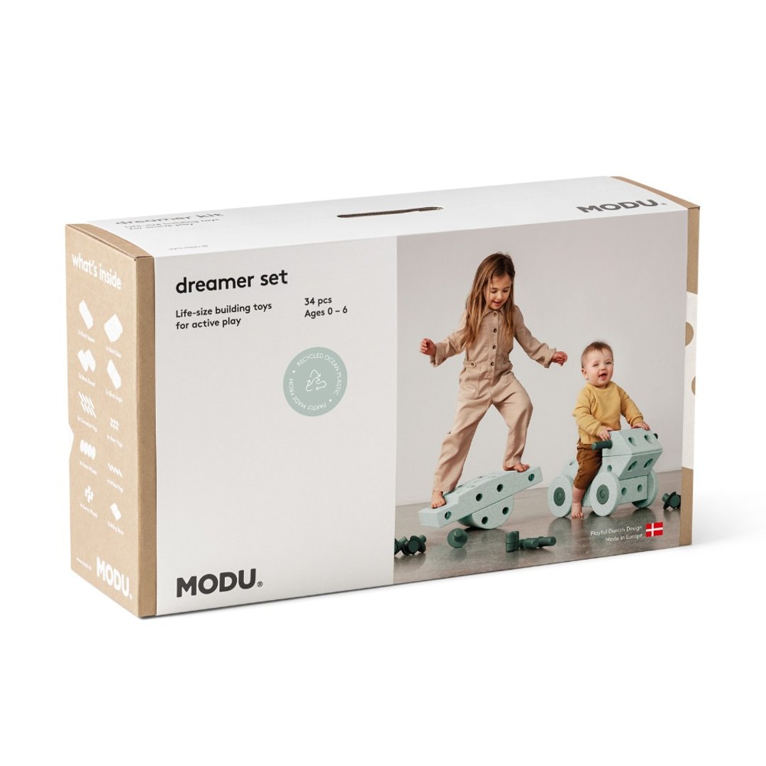 【丹麦 MODU 建构积木】梦想家套件_海洋薄荷/森林绿 - 玩具/玩偶 - 塑料 绿色