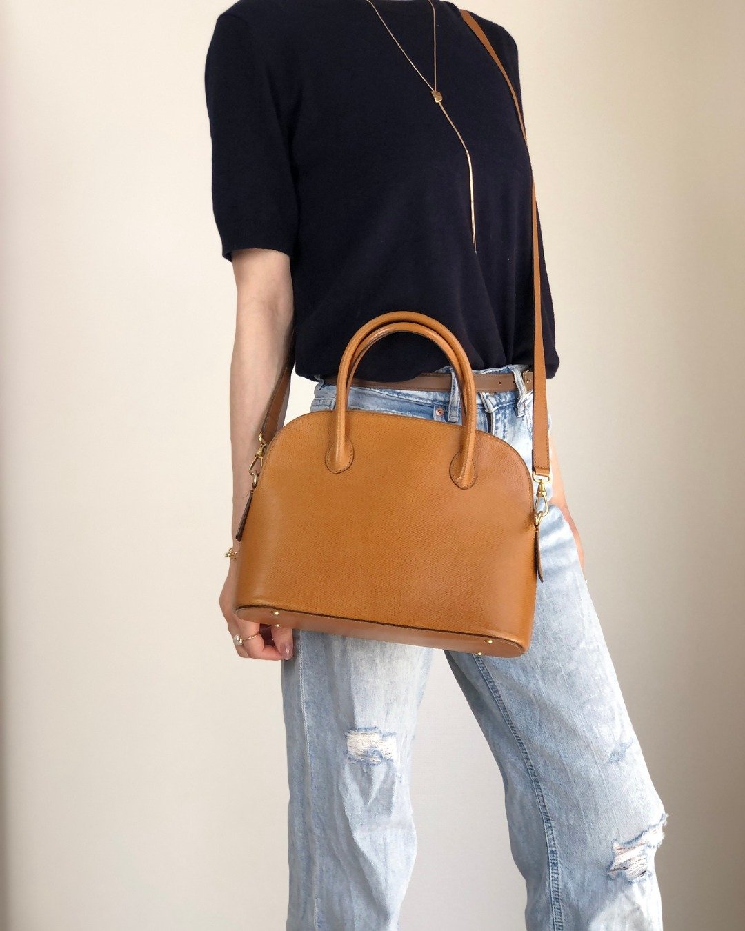 【日本直送 名牌中古包】CELINE  સેલિન (Celine) 手提包 棕色 皮革 2way Bugatti vintage 古董 复古 5ukm4d - 手提包/手提袋 - 真皮 咖啡色