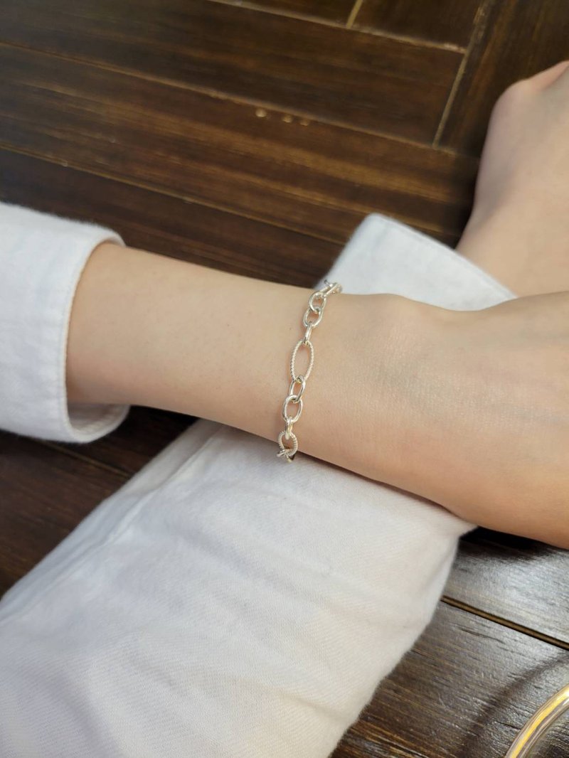 A.pearl rule 纯银手链 - 手链/手环 - 纯银 银色