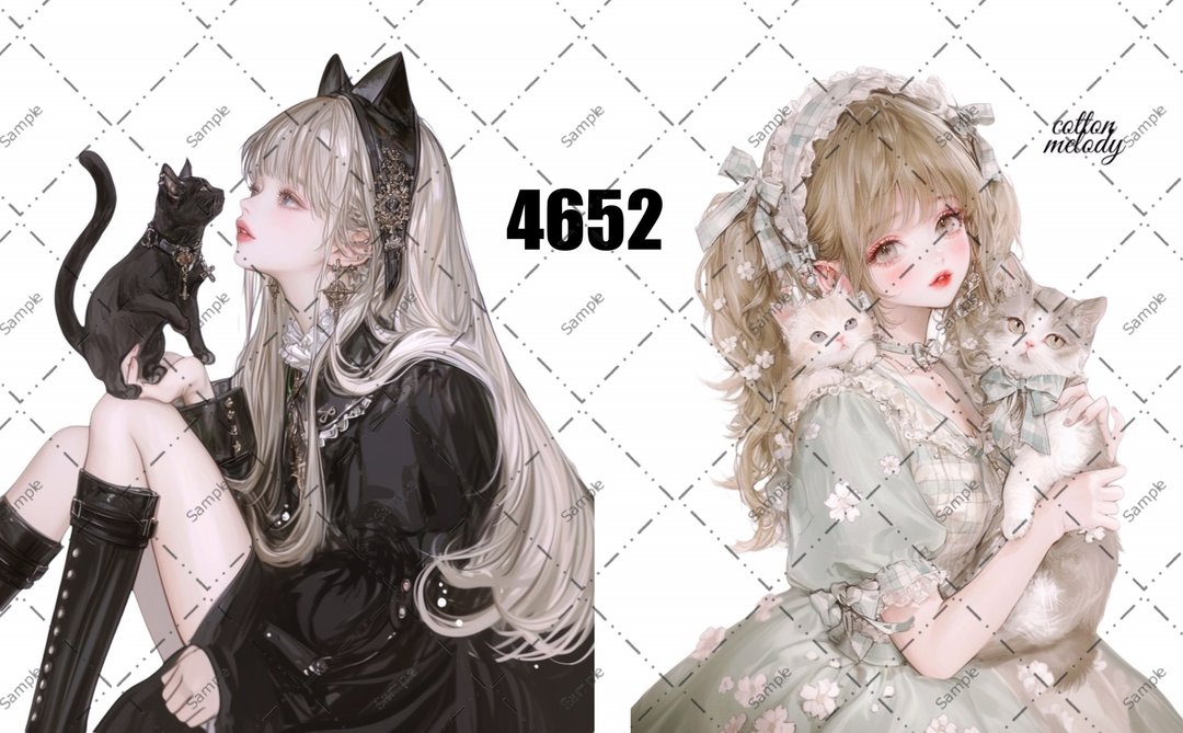 original sticker no.4652 人物贴纸 原创贴纸 原创人物贴纸 装饰贴纸 cotton melody - 贴纸 - 纸 