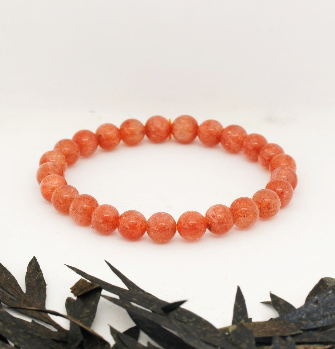 金星太阳石 7.6mm 手链 ( Oligoclase 7.6mm Bracelet ) - 手链/手环 - 水晶 