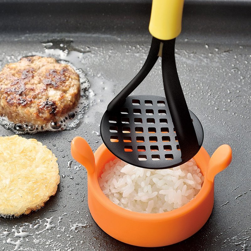 【日本下村工业Shimomura】 日本制米汉堡制作耐热模具套组YP-212 - 厨房用具 - 尼龙 多色