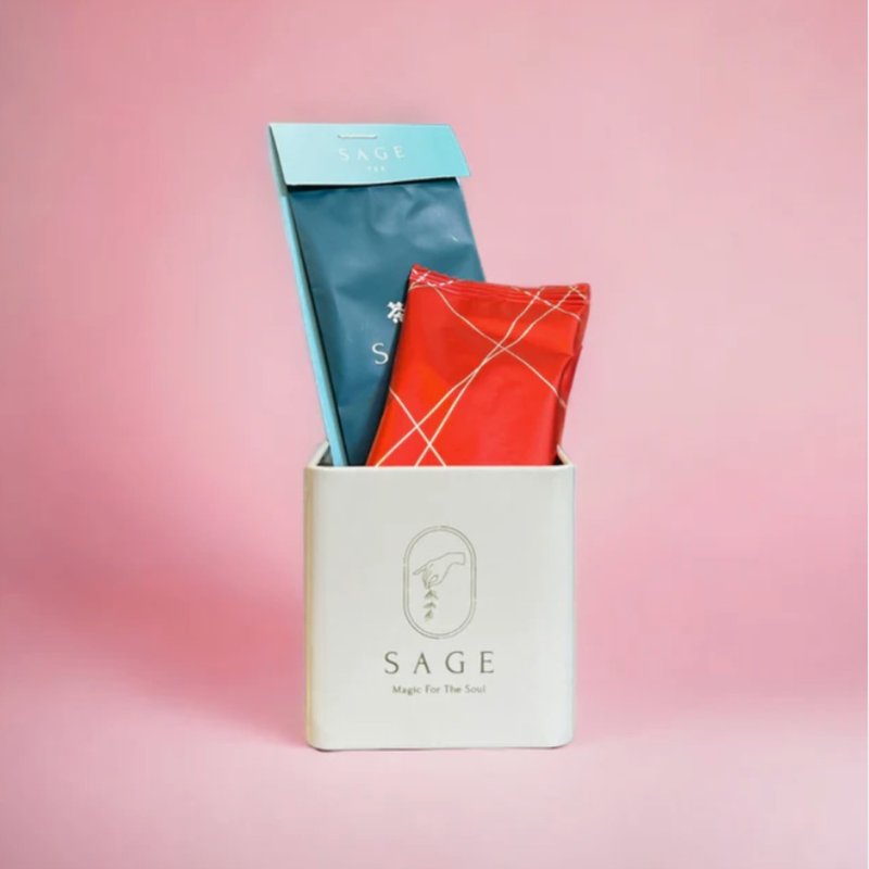 Sage Tea   茶味曲奇/花茶包 小方罐 1+1组合装 婚礼 散水 - 手工饼干 - 其他材质 