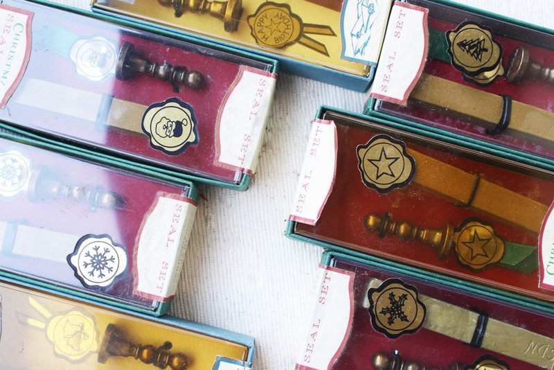 ❄【特价】限量款英国早期圣诞节封蜡章组礼盒 | 欧式 文具 - 印章/印台 - 其他金属 