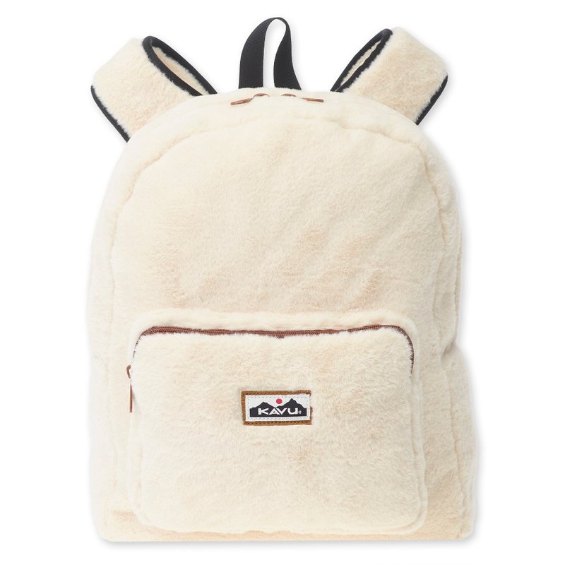 【西雅图 KAVU】Fuzzington Bag 休闲毛毛后背包 白色 #9160 - 后背包/双肩包 - 其他材质 