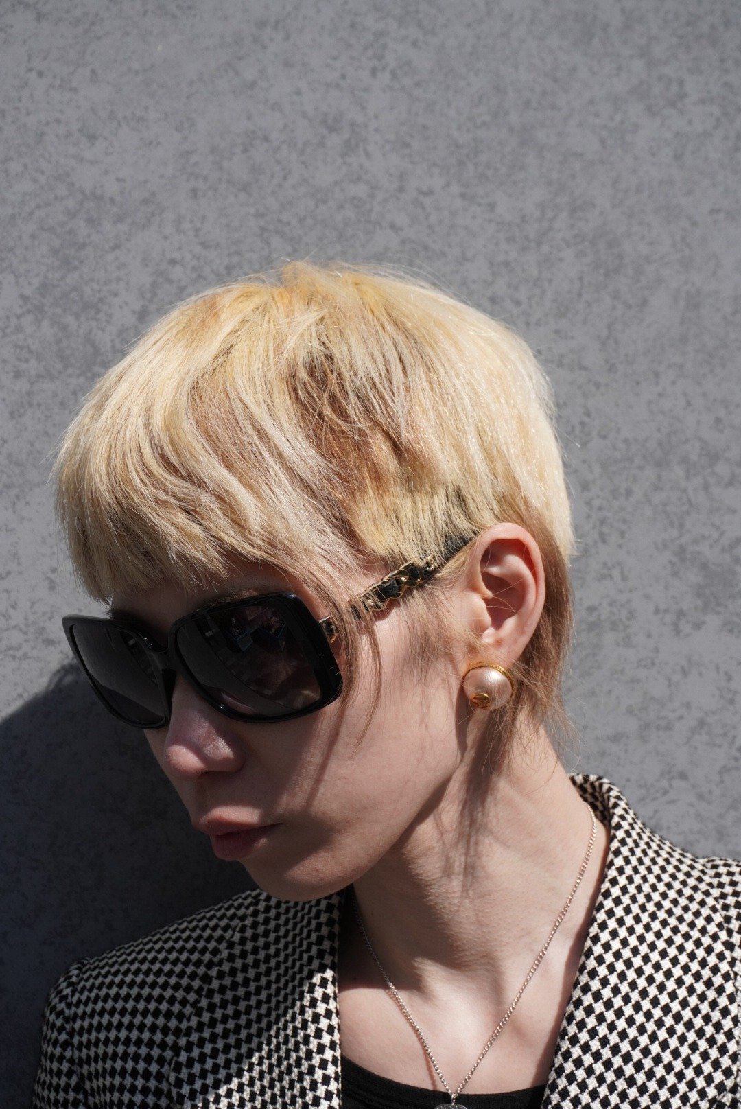 【VintageShop solo 日本直送中古包专卖店】CHANEL 香奈儿 太阳眼镜 黑色 经典双 C LOGO 5208Q vintage 古着 zxav3n - 墨镜 - 其他材质 黑色