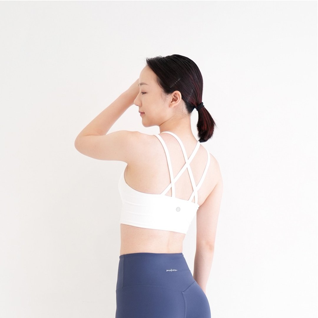 【Mukasa】DURABLE 高领削肩日生背心 - 雪花白 - MUK-23032 - 女装运动衣 - 其他材质 白色