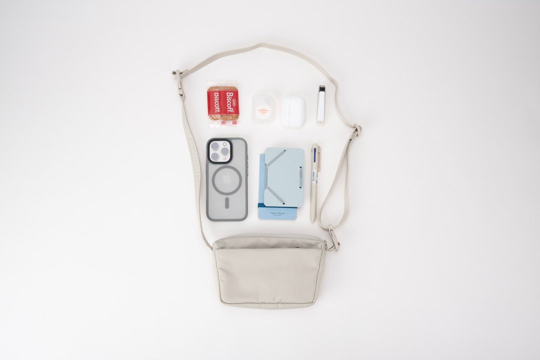 Mini Shoulder Bag 轻便多隔层收纳防水尼龙男女单肩手提斜挎小包 - 侧背包/斜挎包 - 尼龙 