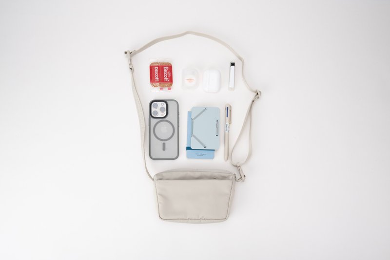 Mini Shoulder Bag 轻便多隔层收纳防水尼龙男女单肩手提斜挎小包 - 侧背包/斜挎包 - 尼龙 