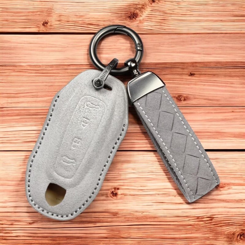 Porsche Macan EV 4EV 4 Electric Turbo 麂皮 皮套 保时捷 钥匙 - 钥匙链/钥匙包 - 真皮 